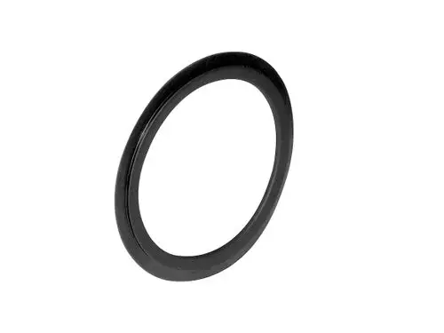 Schwarzer, runder Dichtring aus Gummi, typisches Design von Fränkische, geeignet für vielfältige Dichtungsanwendungen.